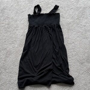 Old Navy Black Smocked Strapless Maxi Dress